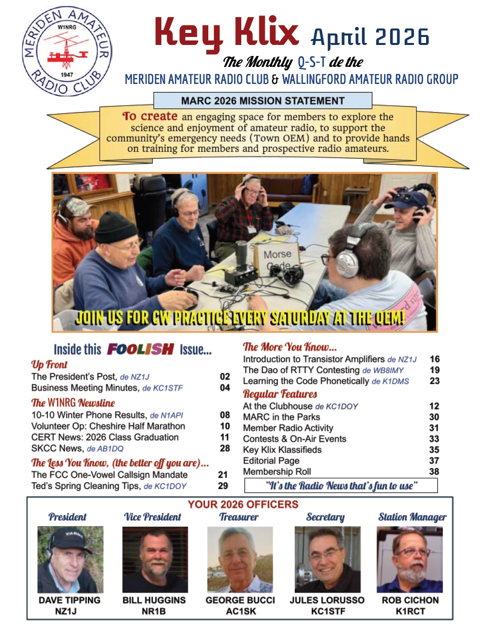 Cover of Key Klix for April. 