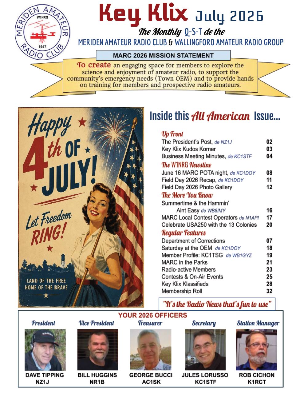 Cover of Key Klix for July.